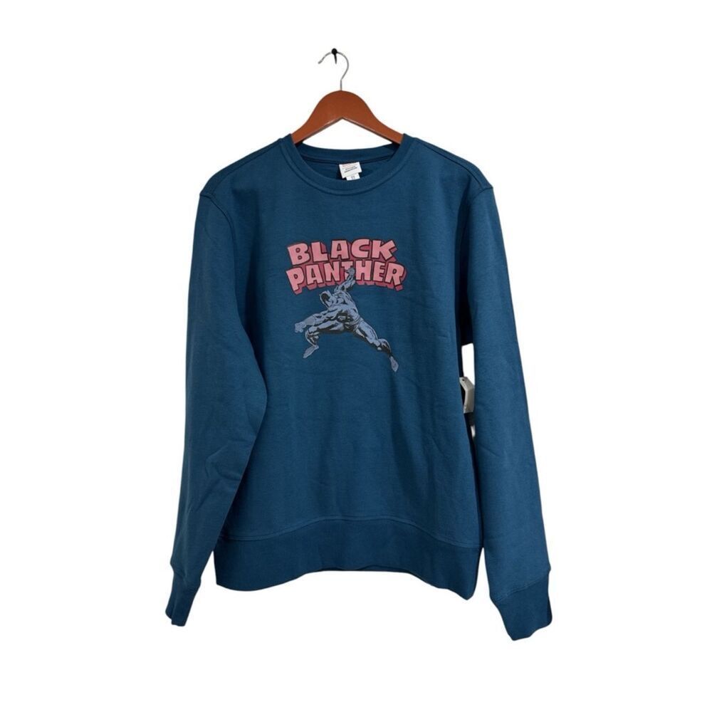Marvel Black Panther Men's Crewneck Sweatshirt NWT